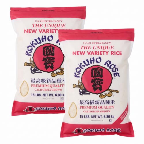Kokuho Rose Rice, 15-Pound (Pack of 2)