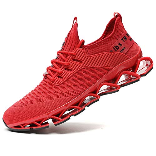 Image of Vooncosir Men's Fashion Sneakers Breathable Mesh Running Shoes Blade Non Slip Soft Sole Casual Athletic Walking Shoes