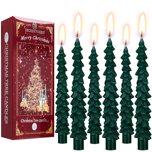 Deco Express Kerzen Set Weihnachten Deko 3er oder 6er Pack Wachs Deko...