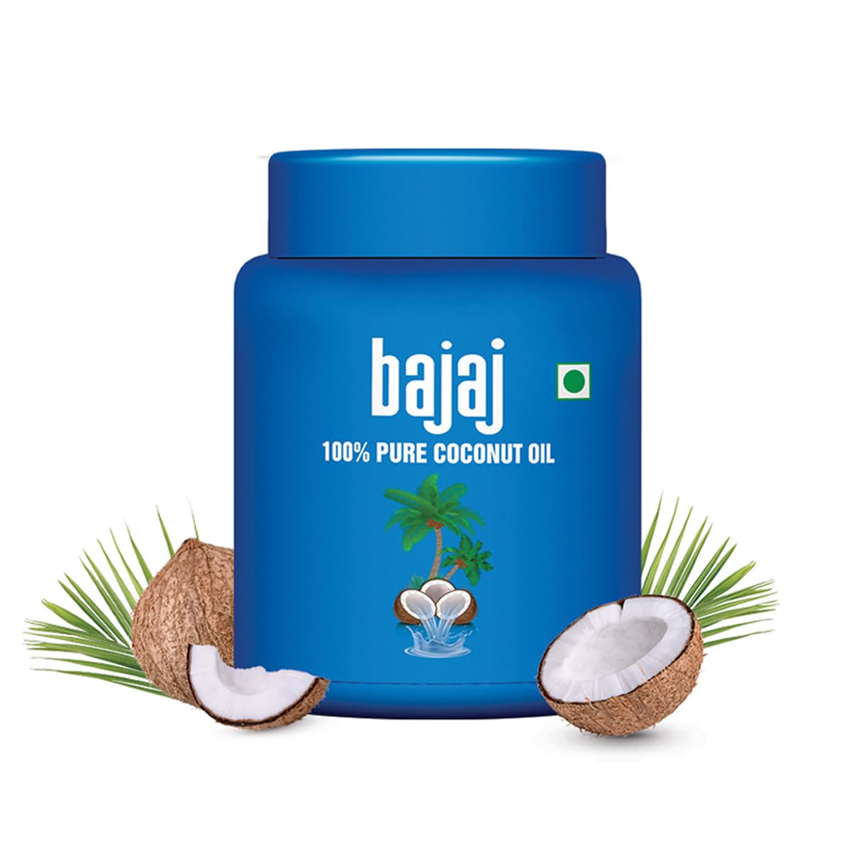Bajaj 100% Pure Coconut Oil 600ml Wide Mouth Jar