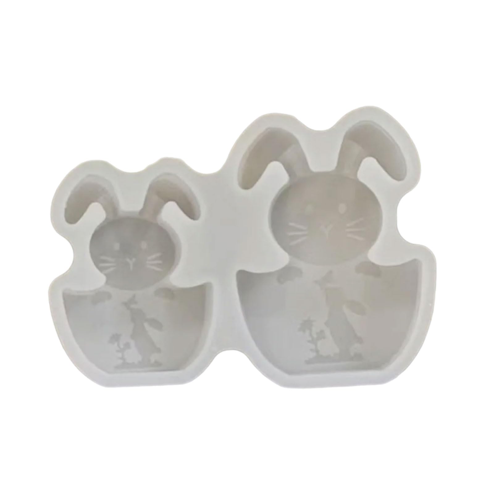 Kalttoy Rabbits Shaped Silicone Easy Cleaning Detailed Easters Making Supplies Scented Making Silicone