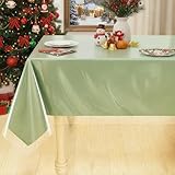 Smiry Rectangle Table Cloth 60x84 Inch, Waterproof Wipeable Vinyl Tablecloths Protector, Oil Spill Proof Plastic Table Cover for Dining, Picnic, Camping, Outdoor, Clear