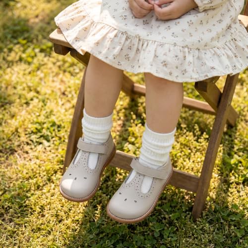 Image of GINFIVE Toddler Girls Mary Jane School Oxford Dress Flat Shoes for Wedding
