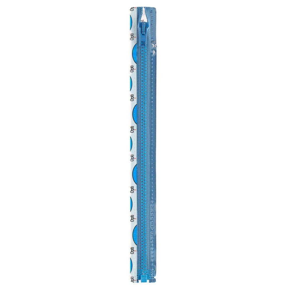 Opti Zip Fastening, 100% Polyester, 00235 Blue, 45 cm, #00235 Blue