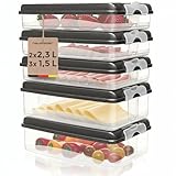 Hausfelder Aufschnittdosen für Kühlschrank, Aufbewahrungshilfen für Lebensmitteln