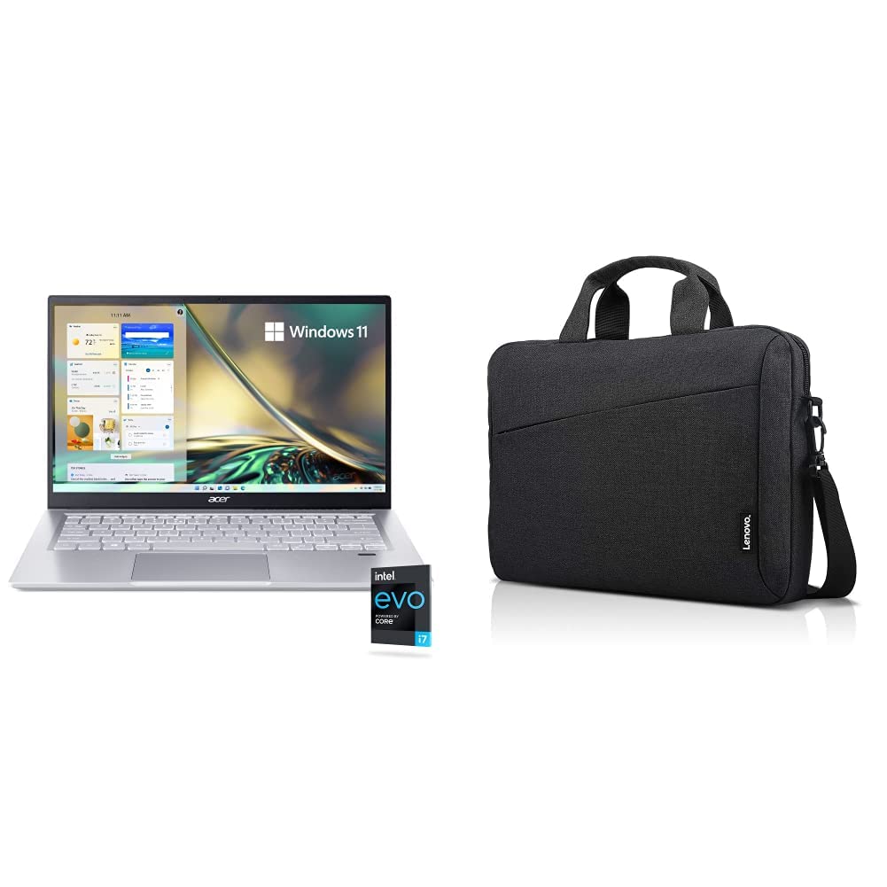 Acer Swift 3 Intel Evo Thin & Light Laptop 14.0" Full HD IPS Intel Core i7-1165G7 Intel Iris Xe Graphics & Lenovo Laptop Shoulder Bag T210, 15.6-Inch Laptop or Tablet, Sleek