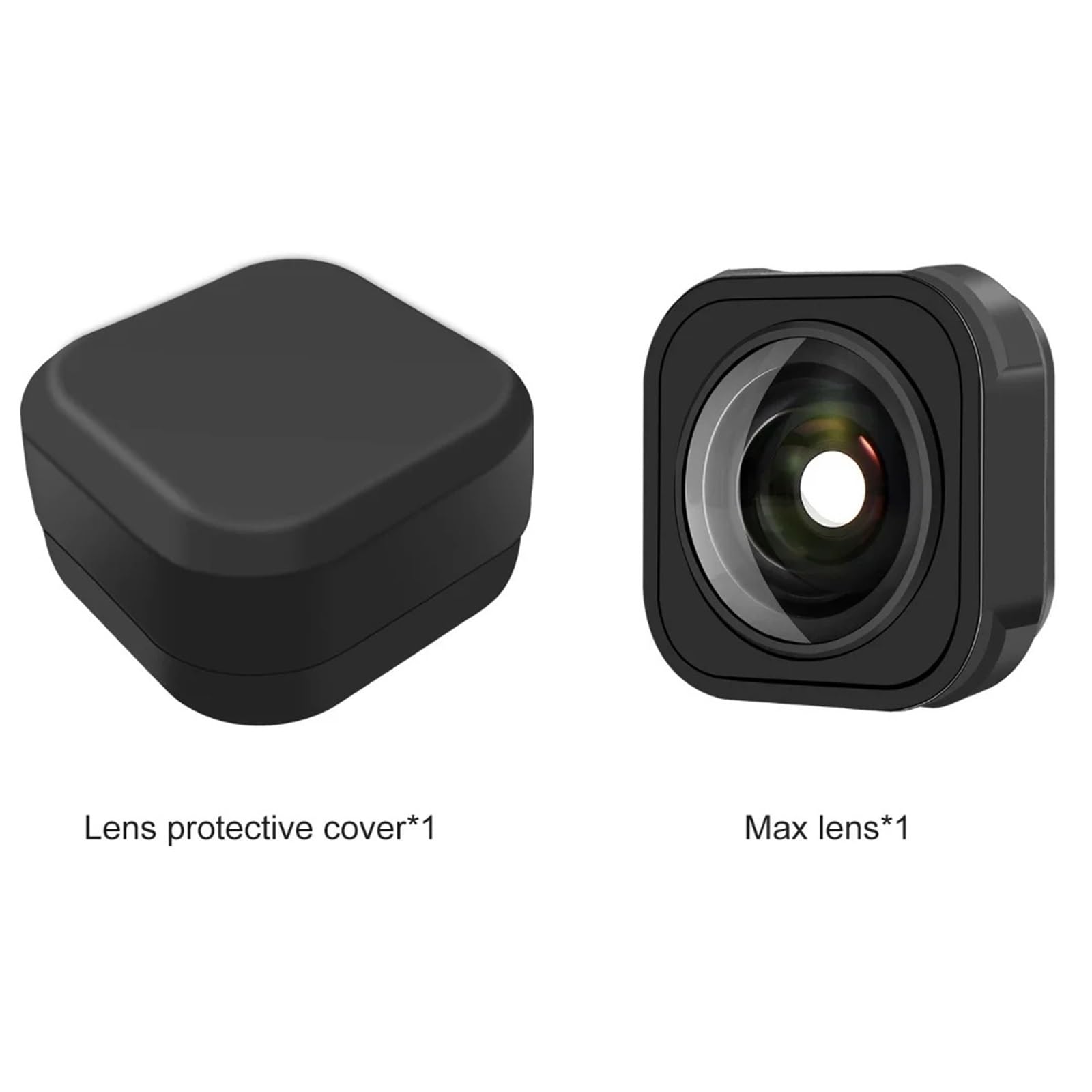 Compatible con GoPro Hero 12/11/9/Mini - MAX Lens Mod 155° Ultra Gran Angular con Estabilización,Accesorios