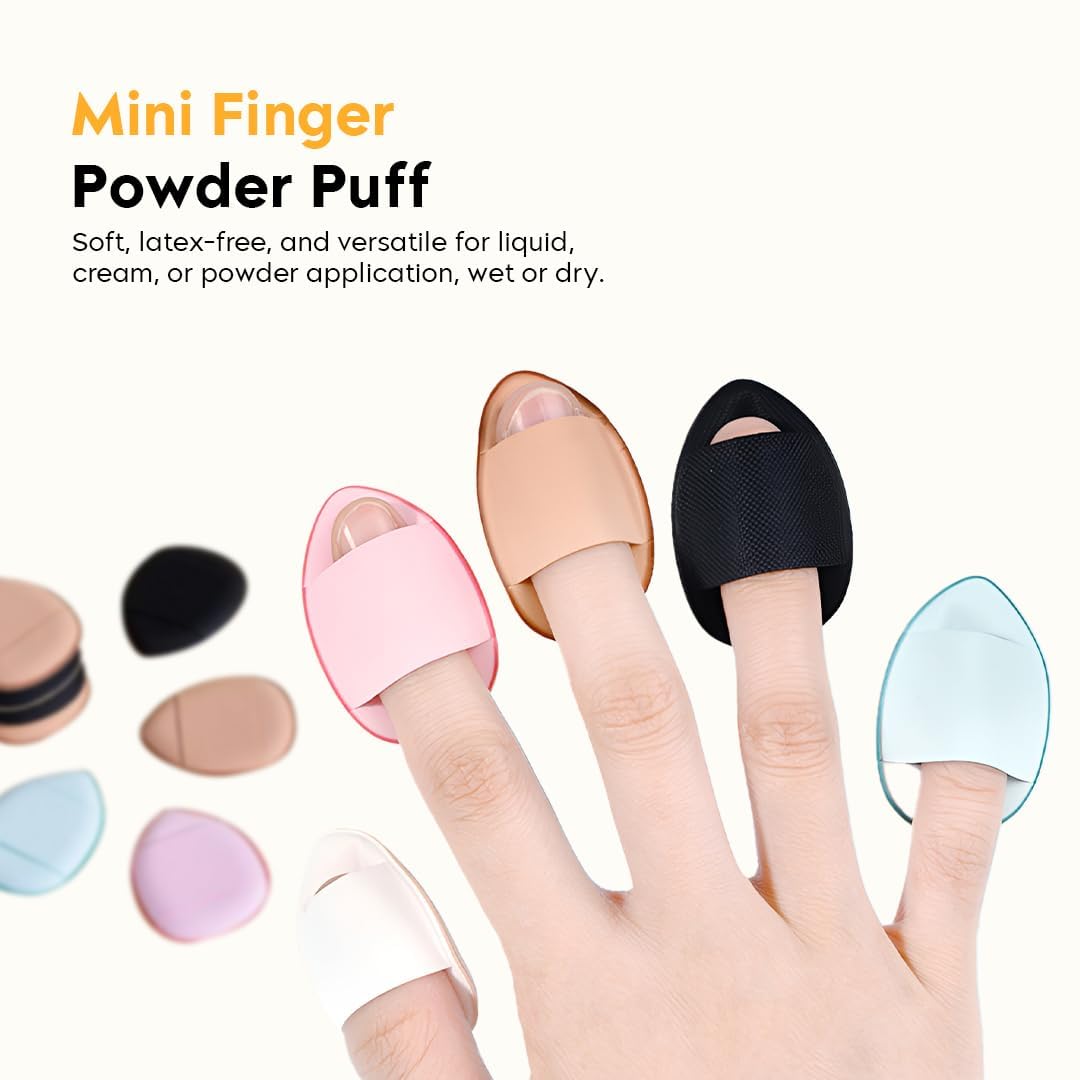 NYLI Professional Cover Up Concealer & 3 Pcs Finger Puff combo | Full Coverage for Blemishes and Dark Circles, spot, Waterproof & Long-Lasting combo pack 1