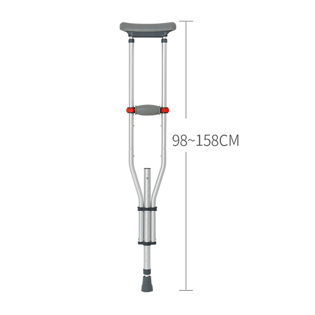 Kule dla dorosłych Kule dla niepełnosprawnych pod pachami/ręczne Laski Regulowana wysokość Kule dla niepełnosprawnych Składane Kule Zakres 98-158 cm Idealne do podróży lub pracy Learned extensively