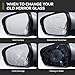 Left Outside Mirror Glass Compatible With Audi A3 A4 A4 Quattro A6 A6 Quattro S4 S6 Power w/Heat Non-Electrochromatic Replaces 8E0857535C 02 03 04 05 06 07 08 2002 2003 2004 2005 2006 2007 2008