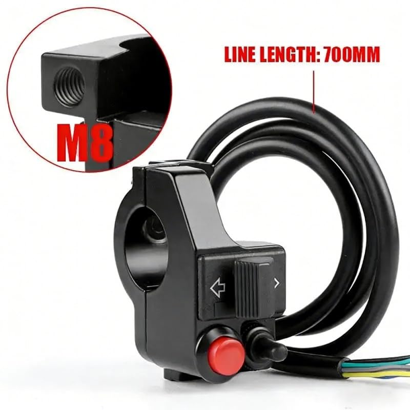 Interruptor de motocicleta para solucionar fallos de luces y bocina en manillar de moto cross 5