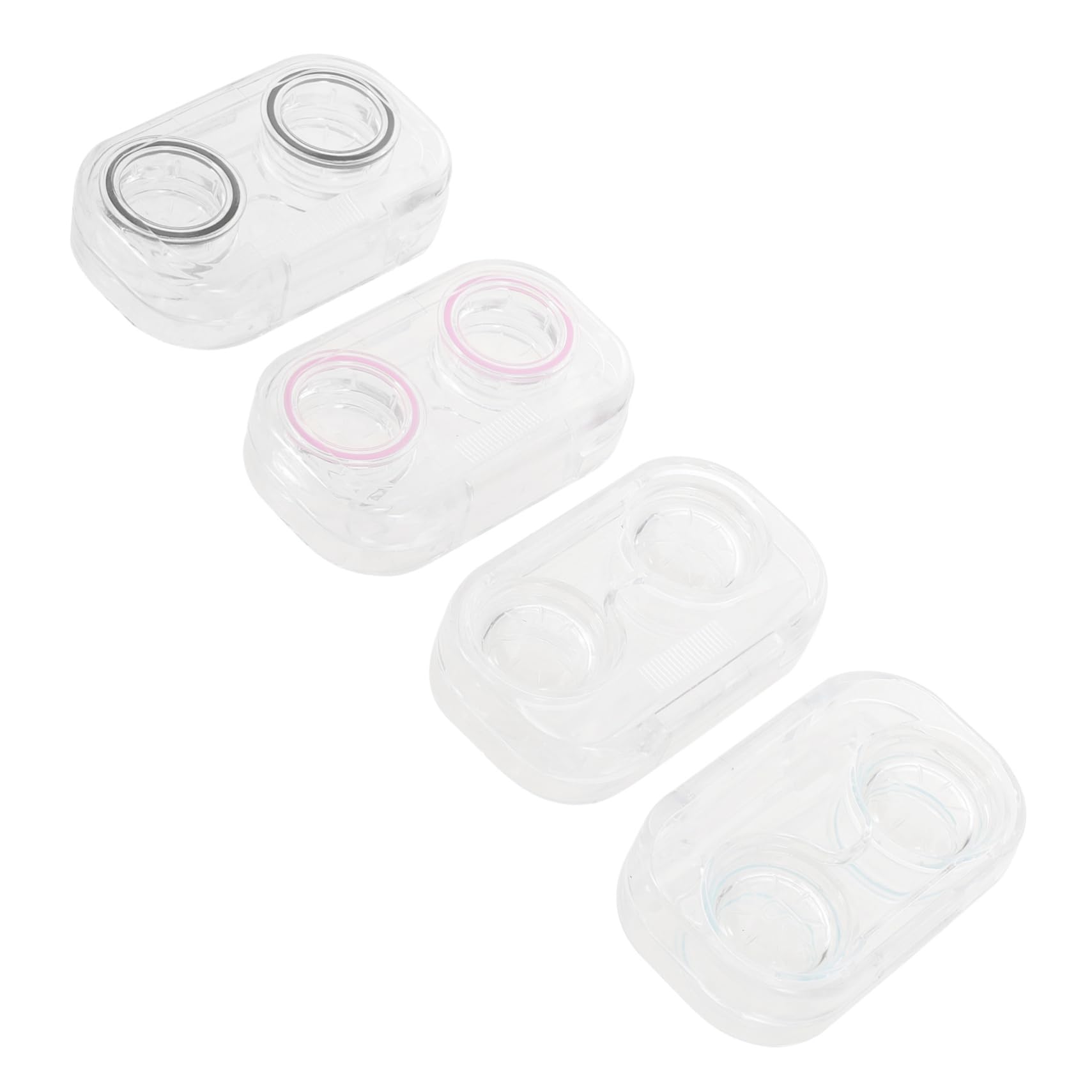 FRCOLOR Caja De 16 Piezas Estuche para Lentes de Estuche lentillas Cajas lentillas Lindos Casos de Caso de de Limpieza Poseedor Titular de la cosmética PD