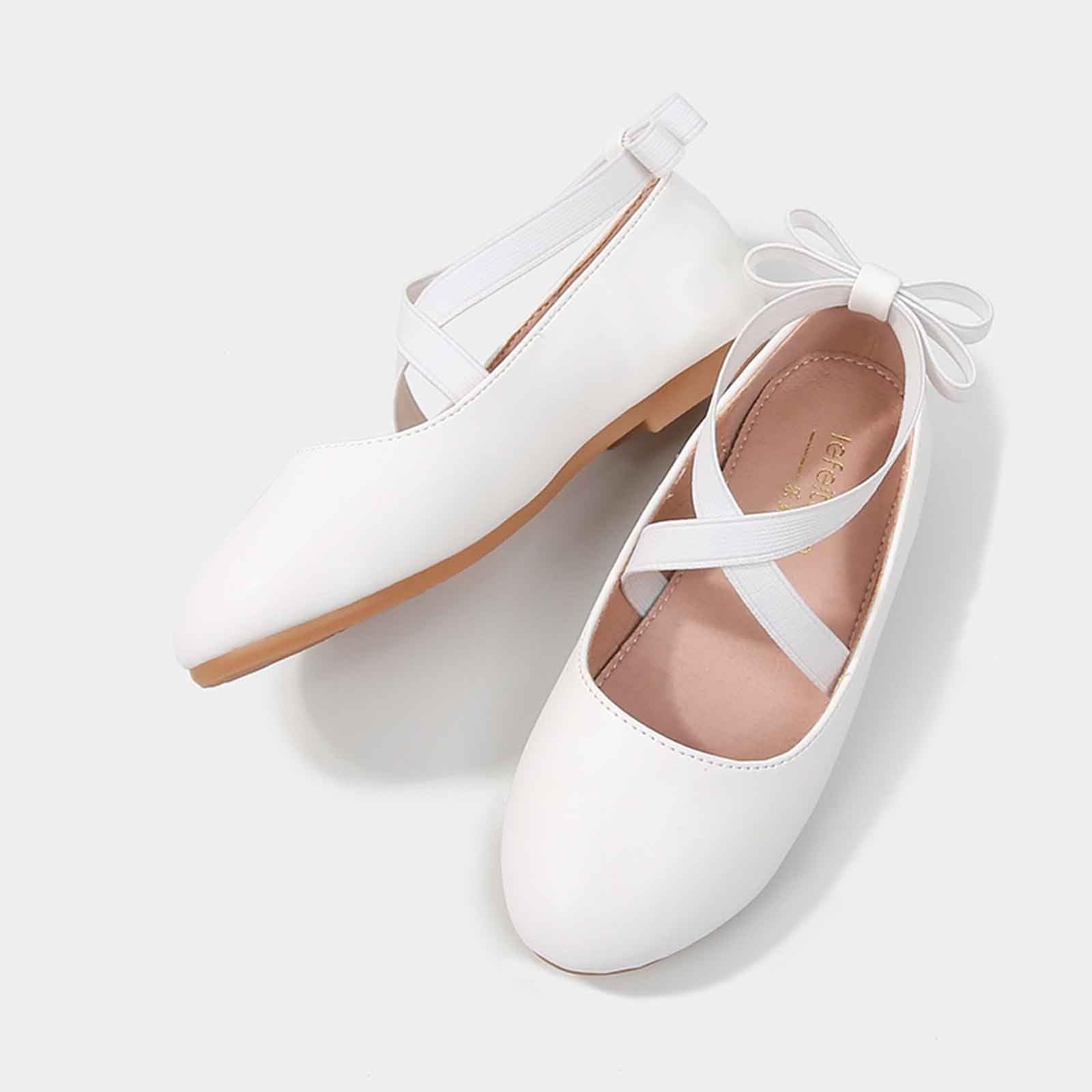 Zapatos De Vestir Niña Cuero Comodos Y Elegantes Zapato Princesa Niña Brillantes Ligeros Cómodas Plano Antideslizantes Colegio Fiesta Cenicienta Adolescente Chica Shoes