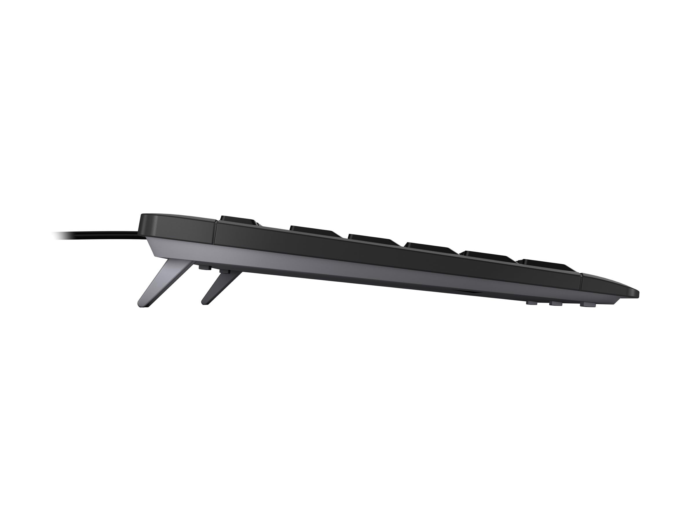 CHERRY STREAM KEYBOARD TKL, Teclado con Cable sin Teclado Numérico, Distribución de Teclado Alemán (QWERTZ), Teclas Silenciosas, Experiencia de Tecleo Única, Negro