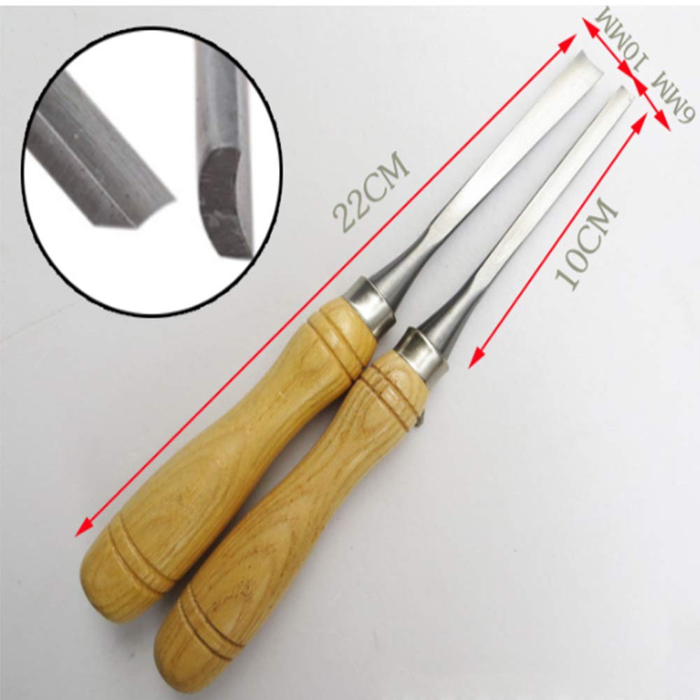 Zestaw 12 dłut do drewna, zestaw dłut do obróbki drewna z drewnianym pudełkiem do przechowywania do grawerowania na rzeźbie w drewnie DIY Wood Craft