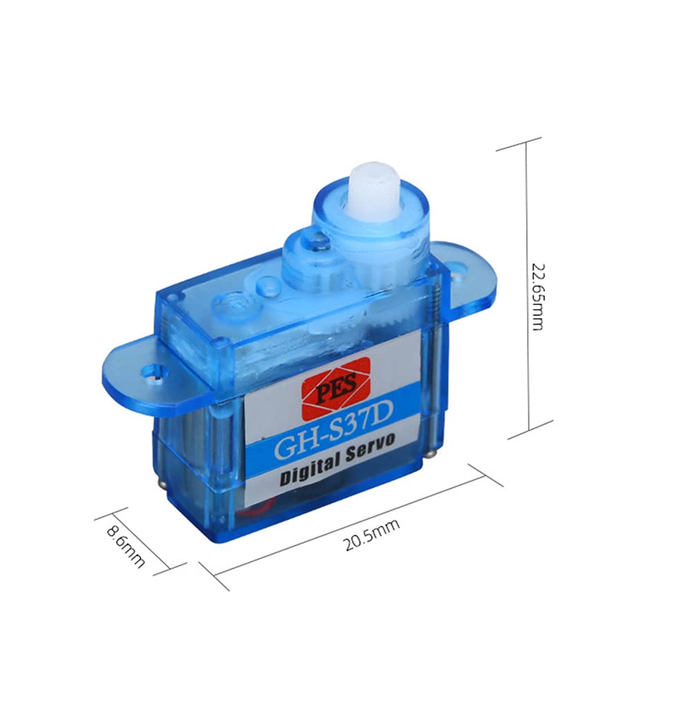 SazkJere 4Pcs Mini Super Light 3.7g GH-S37D Digital Servo 3.6V-4.8V for Control Aircraft Flight Direction RC Airplane Car Boat