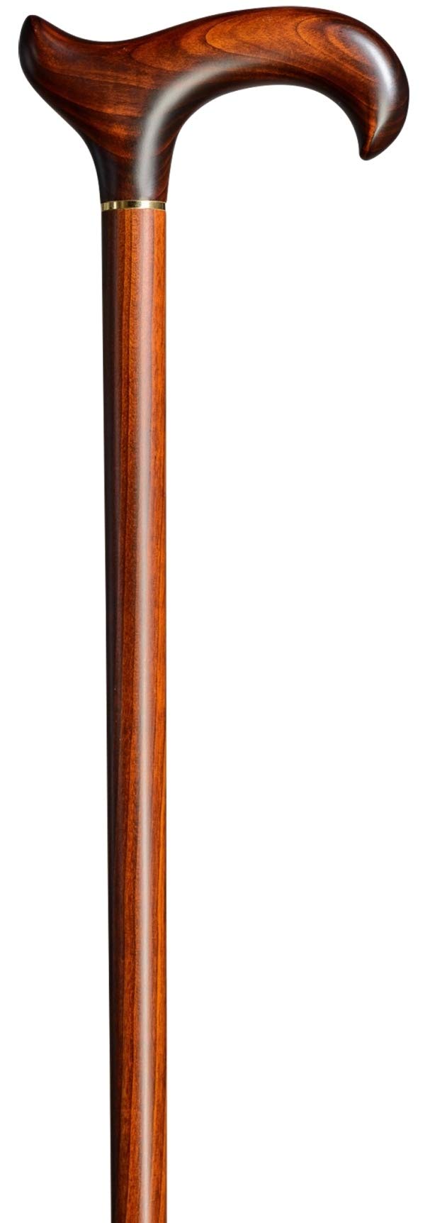 L-Derby Walking Stick Cherry Tree Stable Colour Brown Material Cherry Wood Length 80 cm Up to 112 cm Maximum Load 100 kg