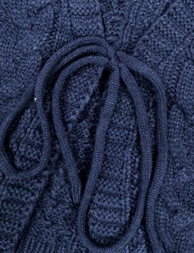 Kinghua Tie Front Cardigan for Women Fall Winter V Neck Cable Knit Cropped Cardigan Sweaters Cute Bow Tops4