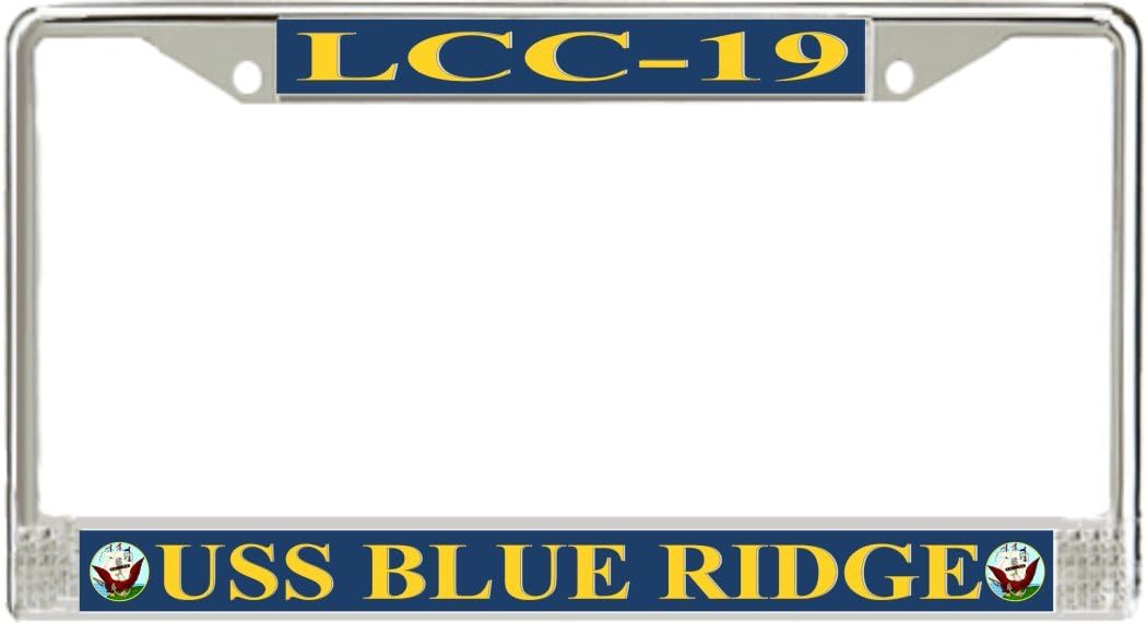 MilitaryBest USS Blue Ridge LCC-19 License Plate Frame