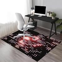 Gaming Bürostuhl Unterlage für Hartböden, Bodenschutzmatte Bürostuhl Teppich, Computerstuhl Teppiche, Schreibtischstuhl Unterlage, Schutzmatte für Laminat, Stuhlmatte für Home Office 180 x 210 cm – Ansicht 2