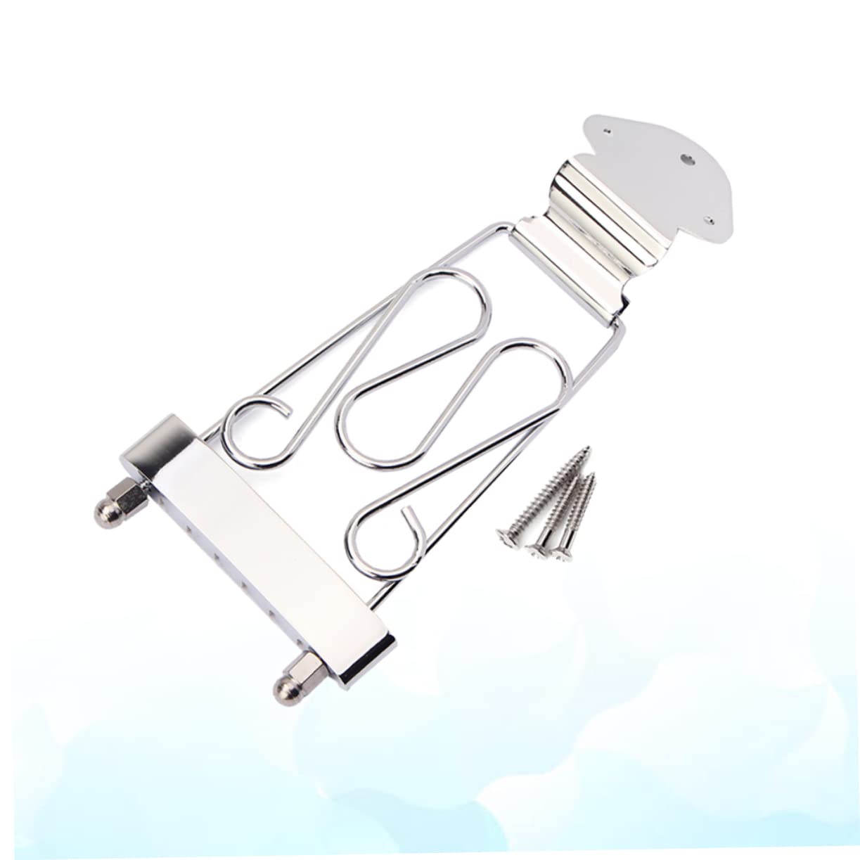 CIMAXIC Ga411 Tailpiece Height-adjustable Silver Pull-up Board for Acoustic Electric Guitars