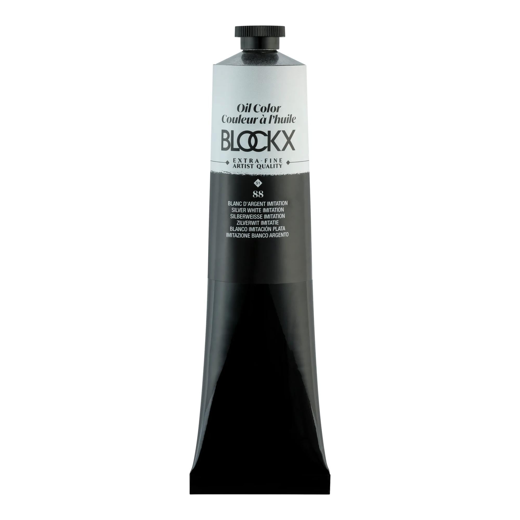 BLOCKX 216088BXC farba olejna ekstra drobna, 200 ml, kryjąca, srebrna