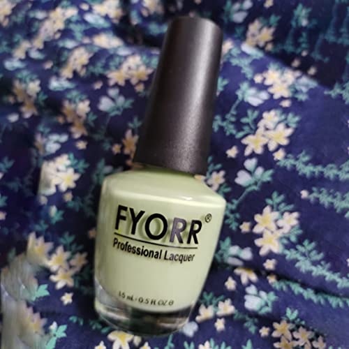 Image of Green Spring Professional Nail Polish | Long Lasting, Quick Dry, Chip Resistant, High Shine Nail Paint | Smooth & Easy Application, Vibrant Trendy Shades for Women & Girls Party Daily Use 15ml