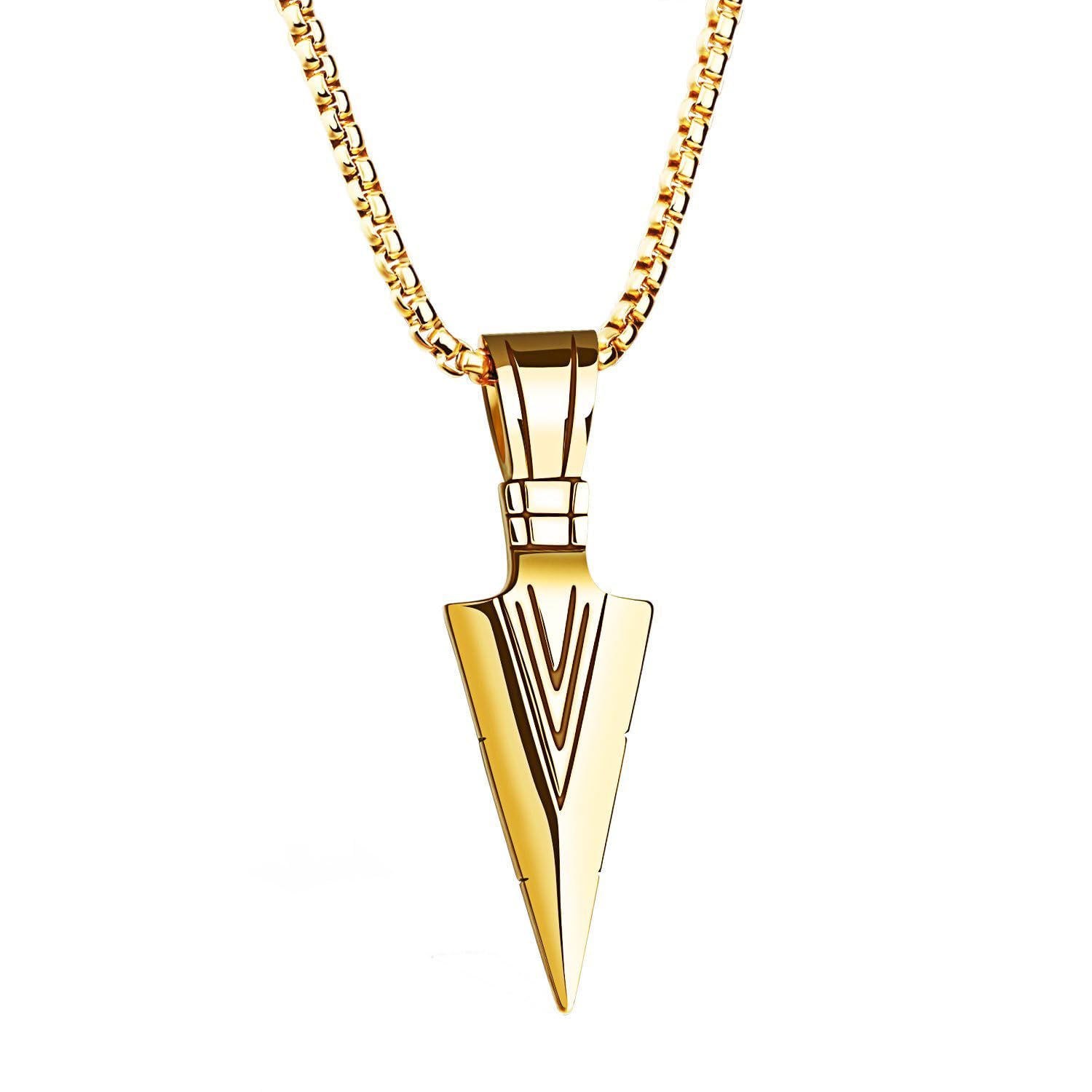 MEENAZ Pendant for Men Arrow Black Silver gold chain for men Boys Mens boyfriend gents locket Necklace for men Boy girls Women Stainless Steel neck chain lockets mens chains fashion Long Stylish -23 (B0CNGRX4DH) Amazon Price History, Amazon Price Tracker