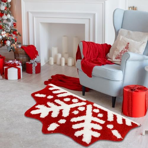Tapis de douche flocon de neige en textile doux de qualité supérieure