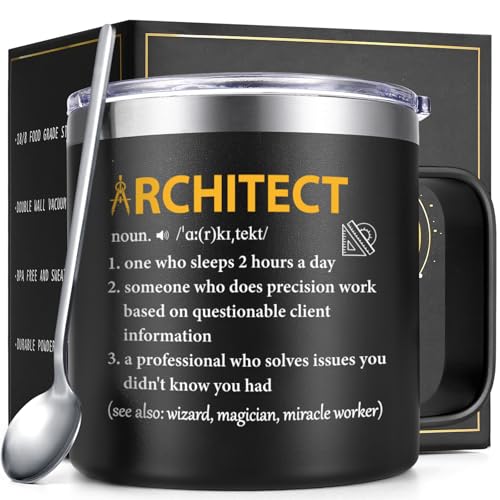 Gtmileo Architecture Gifts, 14 Oz Insulated Architect Coffee Mug, Christmas Graduation...