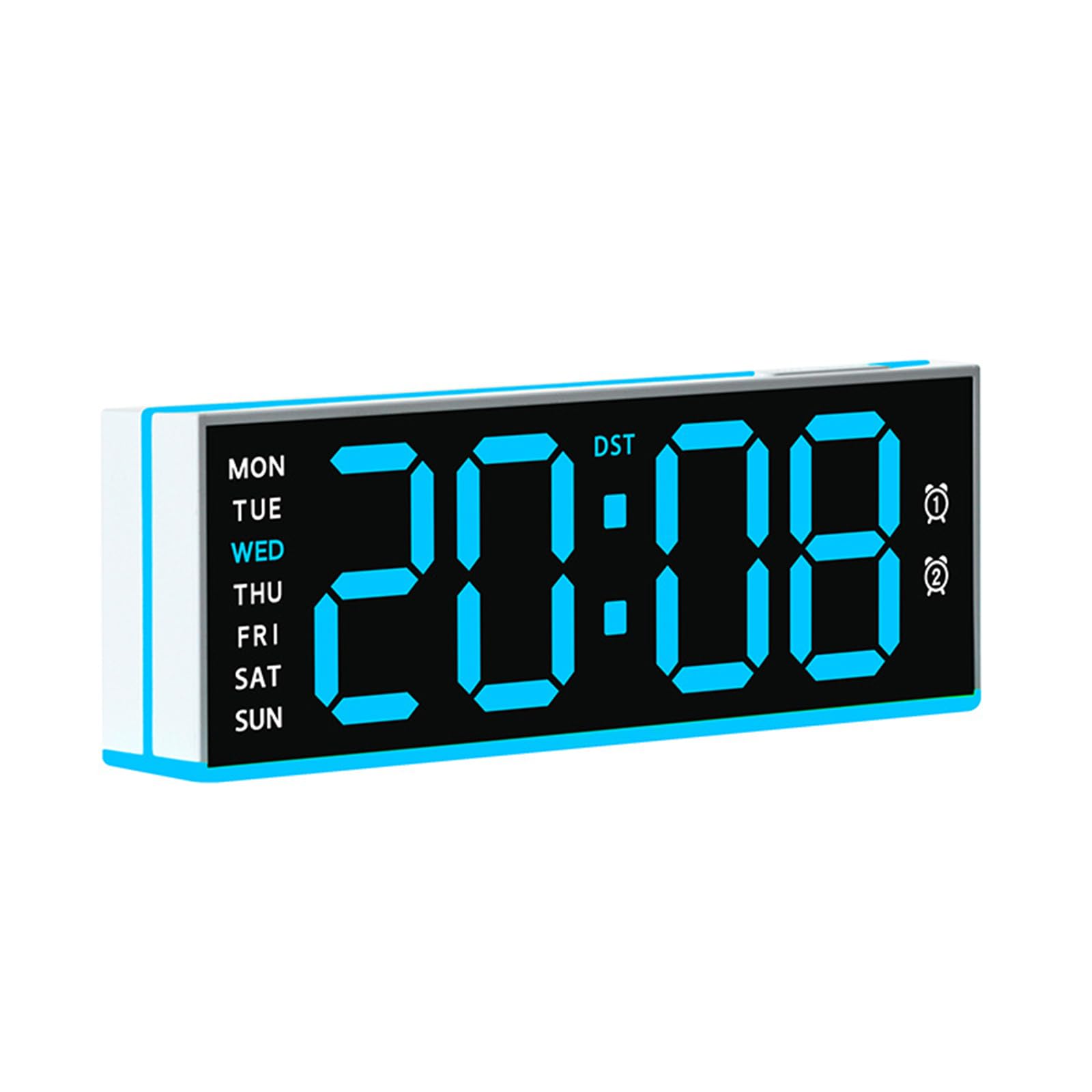 Limtula Alarm Clocks for Bedroom Digital Desk Clock for Bedside Nightstand Digital Alarm Clock with Day of Week Duals Alarms Clocks Bedside with Dimmer