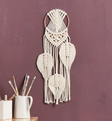 Kleine Knüpfmomente: Makramee-Knüpf-Set - Federleichter Traumfänger, White