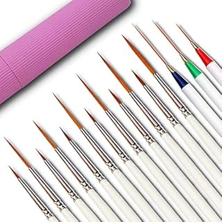 Detail Fine Paintbrush Artist Paint Brush Set Tip | for Miniature Acrylic Script Liner Model Oil Watercolor Nail Art Painting