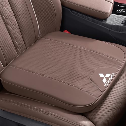 車用 シートクッションセット 三菱 パジェロ/RVR/ランサーエボリューションX/ミラージュ 対応 通気性 滑り止め 四季汎用 カーシートカバー 車専用設計 座布団 クッション 簡単取付 前後座席対応 シートプロテクターパッド 車内インテリア用品,モカブラ