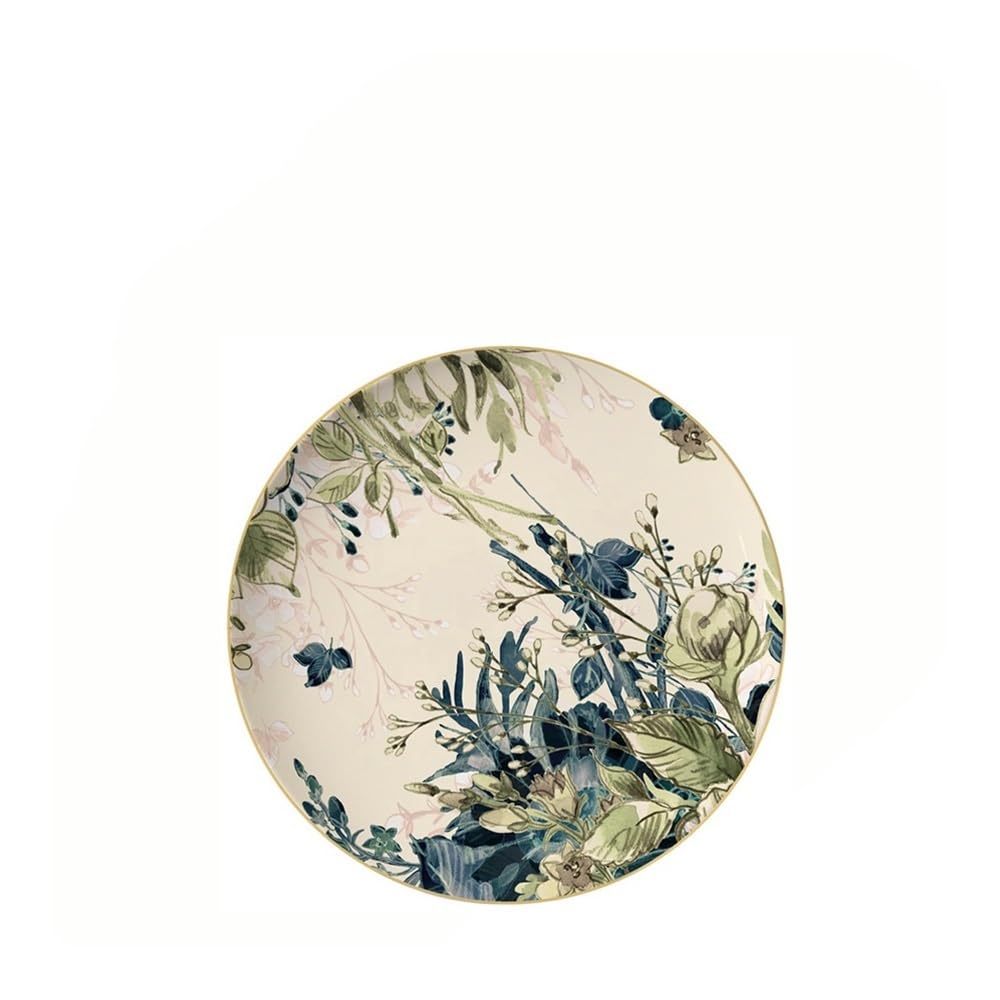 Platos para cocina, plato de cerámica filipina, hoja verde, porcelana china, vajilla de pan, postre, plato principal para restaurante, juego de cuatro piezas para comer