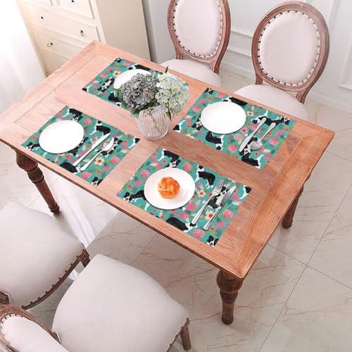 Set de table en PVC résistant à la chaleur et antidérapant au design minimaliste