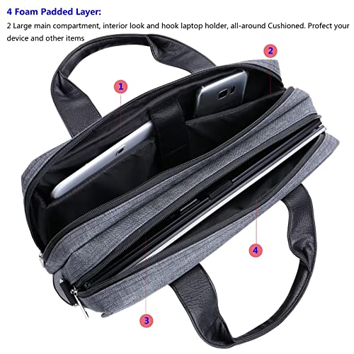 Maletín de hombro para laptop de 14 pulgadas miniatura 4