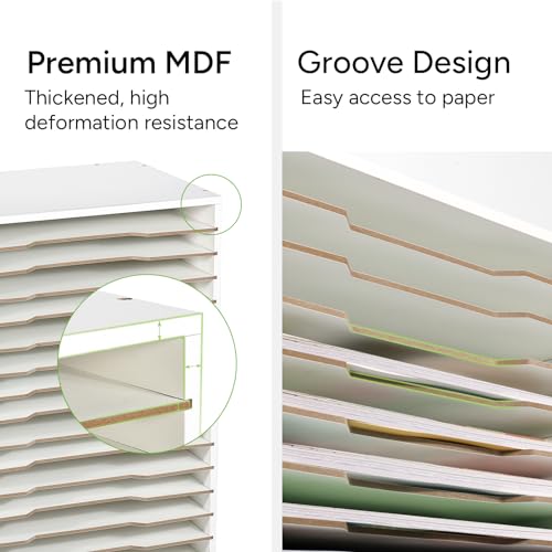 Image of Caydo 15 Slot 12x12 Inch Paper Organizer Storage with Extraction Slot