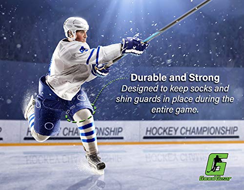 10 Pack Clear Sports Tape Hockey Tape For Socks And Gear, Easy To Stretch And Tear Shin Guard Tape By Good Gear #TOP2