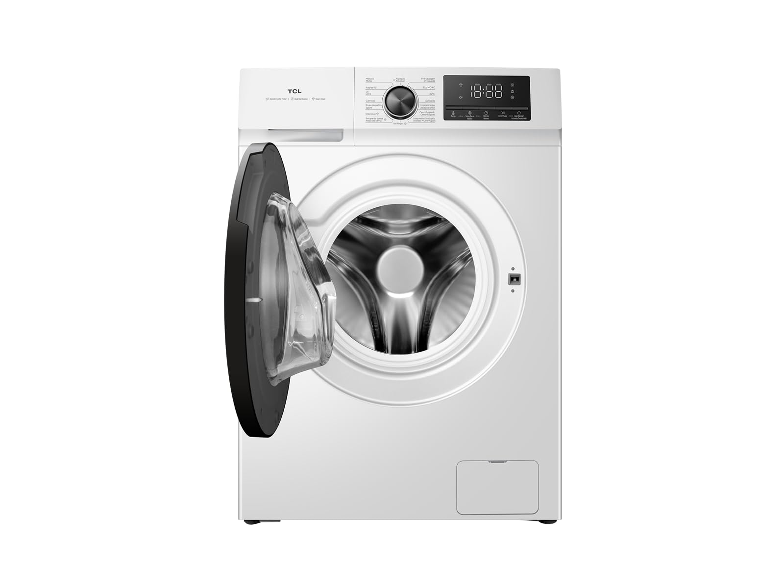 8kg Lavadora Carga Frontal Bajo Consumo, 1400rpm, Motor BLDC, 16 Prog. Vapor y Antibacterias, Bloqueo Infantil