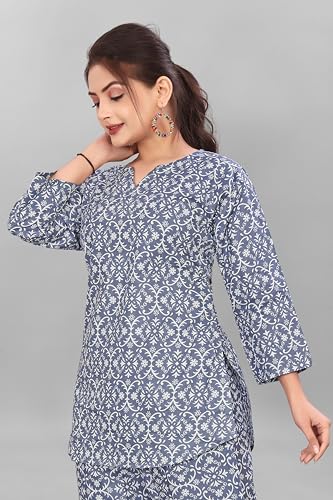 Image of Women's Pure Cotton Top and Pyjama Set