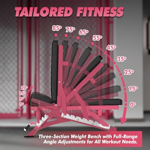 Image of RITFIT Adjustable Weight Bench, Incline Decline Flat, 1300LB Capacity | Full Body Workout Bench for Home Gym Strength Training, 10 Backrest Positions, 3 Seat Angles, Heavy Duty Steel Frame
