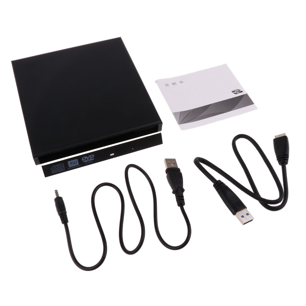 Anbau 12.7mm USB 3.0 CD DVD RW Burner Optical Drive External Enclosure Case OnlyBlack Amazon