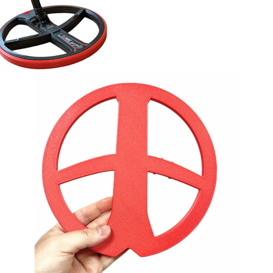 Metal Detectors Bumper Great 9” Round DD Search Coil Cover Skid Plat for XP Deus TPU Red