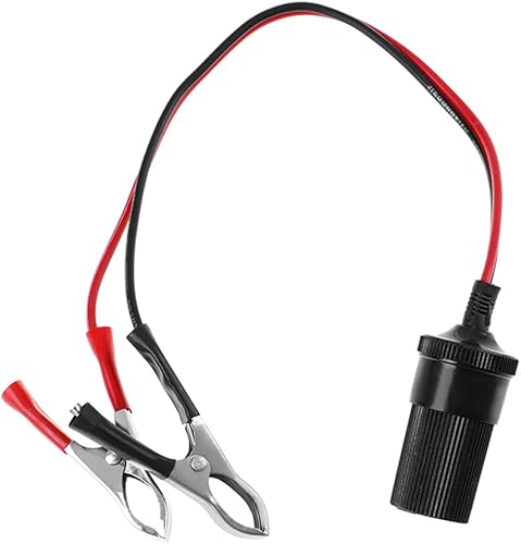Miniatura 7 de Sylvil Adaptador de batería para encendedor de cigarrillos, terminal de batería de 12 V con clip, enchufe divisor de cigarrillos femenino, enchufe