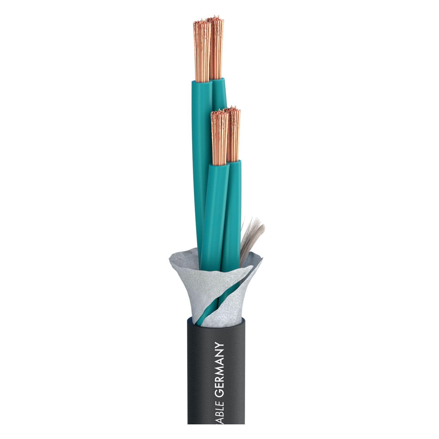 Sommer Cable - Cavo per altoparlante Elephant Robusto SPM440; 4 x 4,00 mm²; PVC Ø 11,00 mm; nero (5 m)