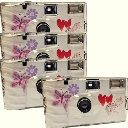 4X 1A Photo PORST Einwegkamera Hochzeit Schmetterling je 27 Aufnahmen 4X 1A Photo PORST Einwegkamera Hochzeit Schmetterling je 27 Aufnahmen