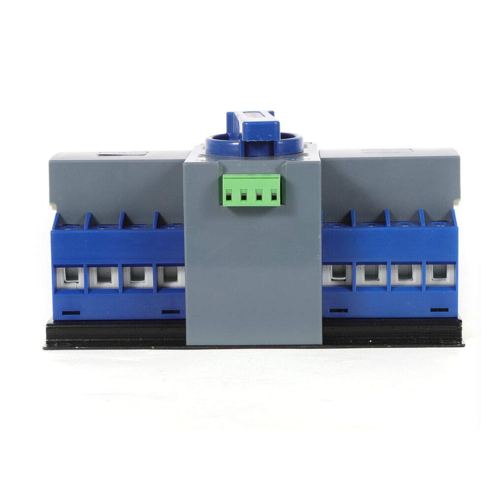 4P Automatic Transfer Switch Generator Dual Power Changeover Switch w/Indicator Light AC110V 63A (4P/63A)