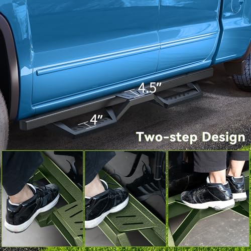 Estribos laterales AUTOSAVER88 para Ford F150 SuperCrew Cab miniatura 4