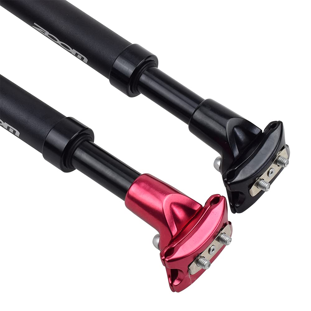 Colliers De Selle Pour VéLo 1 pièces Suspension tige de selle compte-gouttes vtt vélo amortisseur VTT amortissement Tube aluminium 27.2 30.9 31.6(33.9 red)